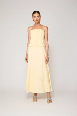 Line & Dot ABBOTT PLEATED TUBE TOP- Resort