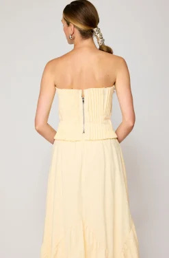 Line & Dot ABBOTT PLEATED TUBE TOP- Resort