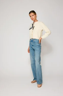 Line & Dot AGNES SCARF SWEATER- Resort