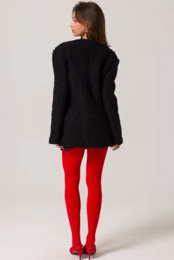 Line & Dot ANGIE SHEARLING JACKET- Outerwear