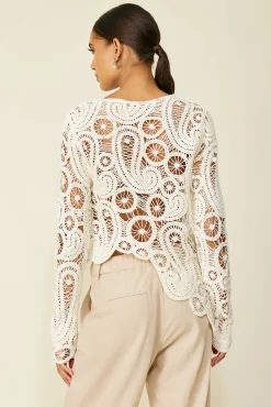 Line & Dot BAJA CROCHET TOP- Tops