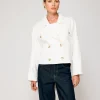 Line & Dot BENDETTA CROP TRENCH JACKET- Outerwear | Resort