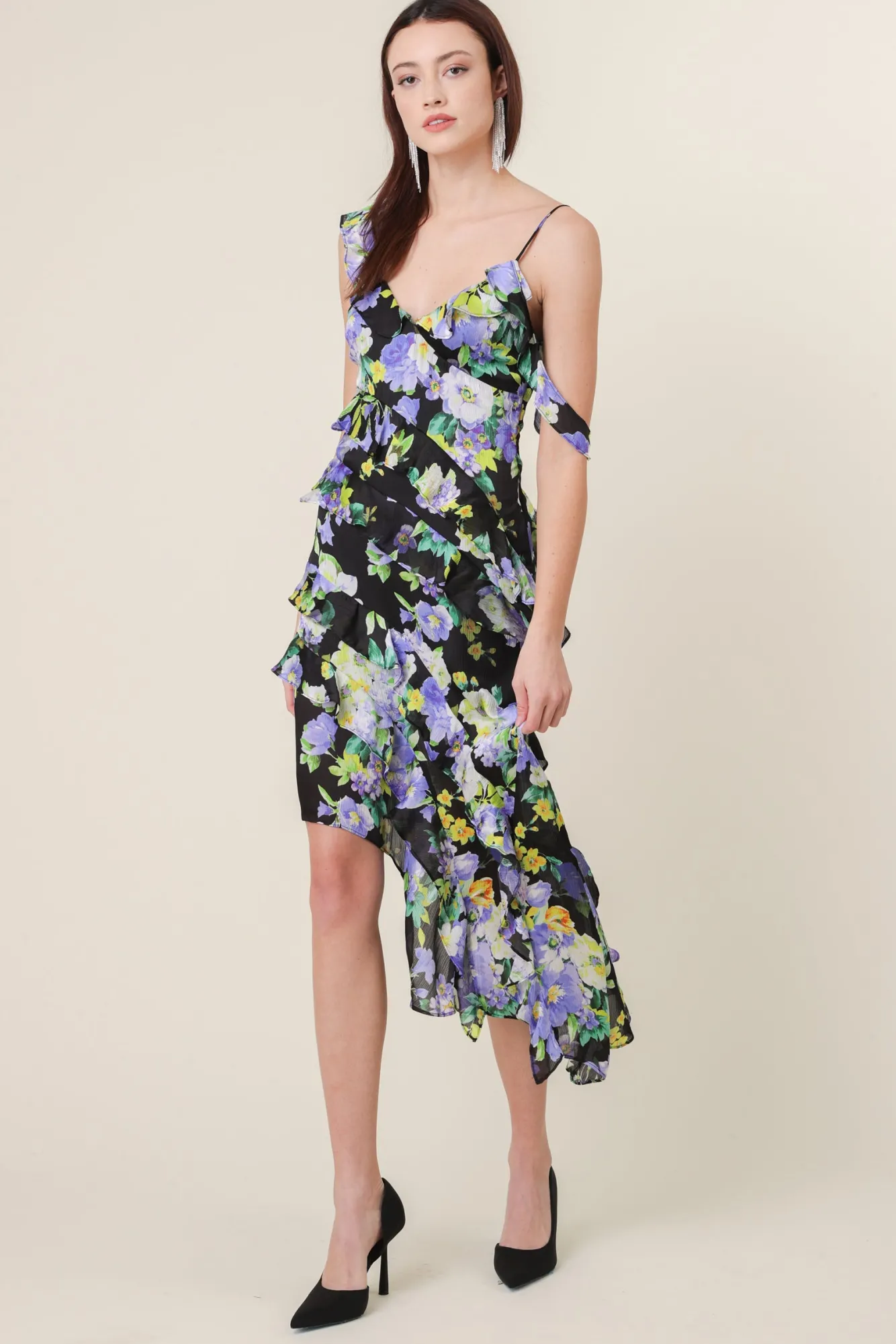 Line & Dot BLOOM ASYMMETRICAL DRESS- Dresses