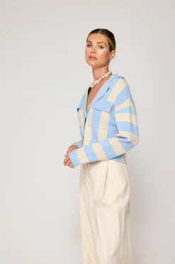 Line & Dot BRADLEY STRIPED CARDIGAN- Knits | Resort