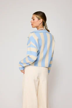 Line & Dot BRADLEY STRIPED CARDIGAN- Knits | Resort