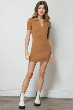 Line & Dot BRITTANY RIBBED MINI DRESS- Dresses