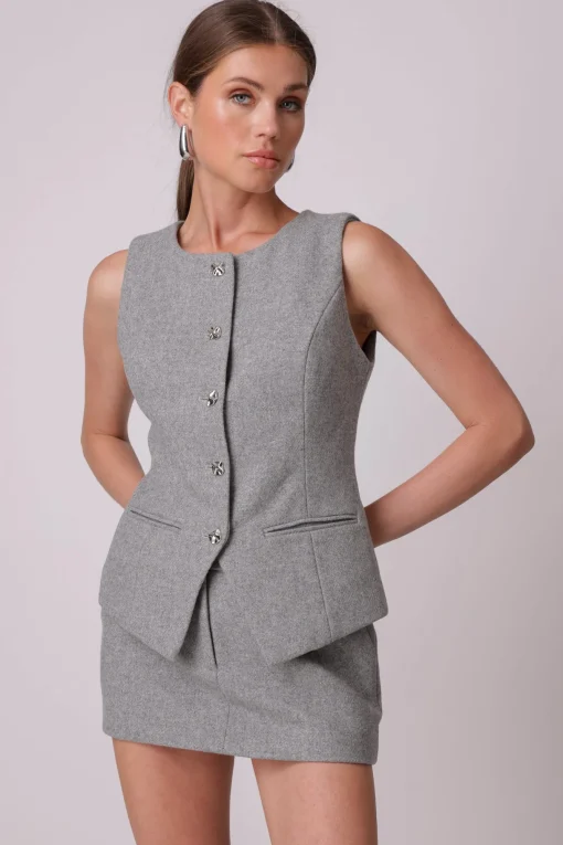 Line & Dot DAMSON VEST- Tops