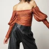 Line & Dot DANIELLE OFF SHOULDER TOP- Tops