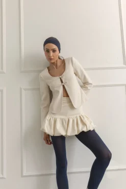 Line & Dot DEVIN BUBBLE MINI SKIRT- Bottoms | Resort