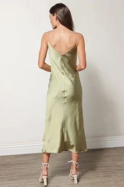 Line & Dot DOLLY SATIN DRESS- Dresses