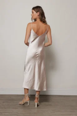 Line & Dot DOLLY SATIN DRESS- Dresses