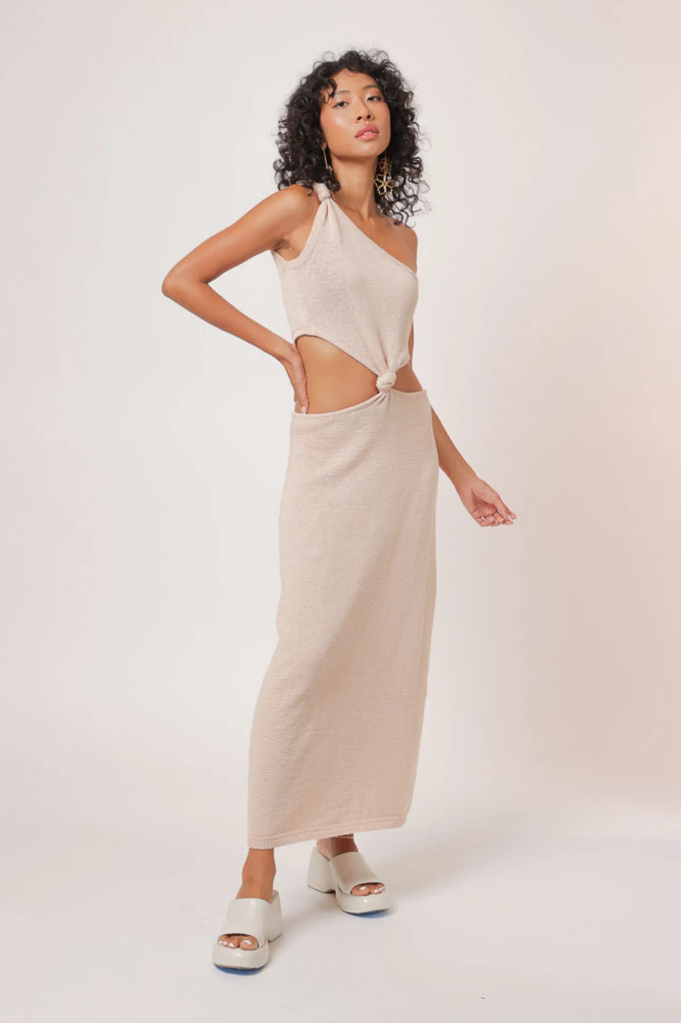 Line & Dot ELLE MIDI CUT OUT DRESS- Dresses