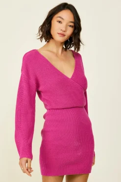 Line & Dot Fawna Sweater Dress- Dresses