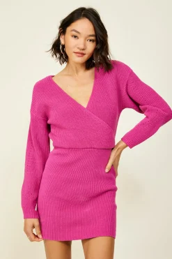 Line & Dot Fawna Sweater Dress- Dresses