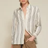 Line & Dot FREDDIE STRIPE BUTTON DOWN- Tops