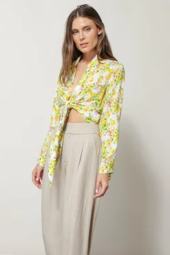 Line & Dot FRUITI TIE FRONT TOP- Tops