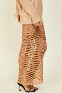 Line & Dot Glimmer Skirt- Bottoms