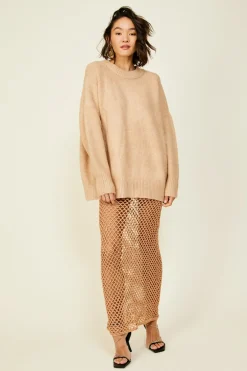 Line & Dot Glimmer Skirt- Bottoms