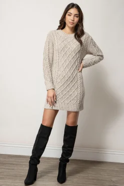 Line & Dot JACKSON SWEATER DRESS- Dresses