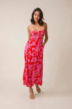 Line & Dot JENNIE CUT OUT DRESS- Dresses