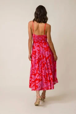 Line & Dot JENNIE MIDI DRESS- Dresses