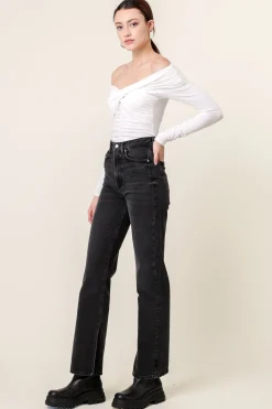 Line & Dot JESSA OFF SHOULDER TOP- Tops