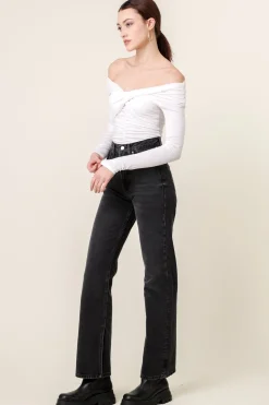 Line & Dot JESSA OFF SHOULDER TOP- Tops