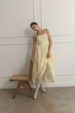 Line & Dot JUNIE CORSET MIDI DRESS- Dresses | Resort