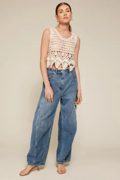 Line & Dot KATO CROCHET TOP- Tops