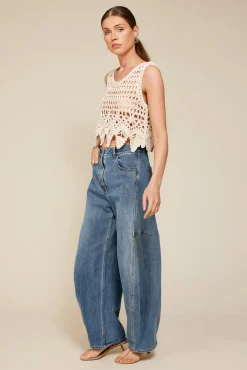 Line & Dot KATO CROCHET TOP- Tops