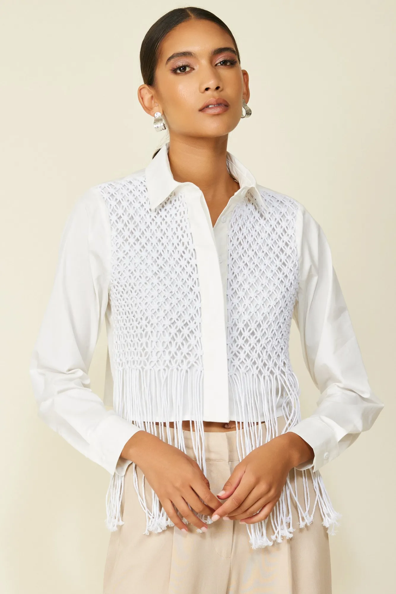 Line & Dot LACIE BUTTON DOWN- Tops
