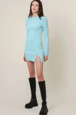 Line & Dot LANA DRESS SKY BLUE- Dresses