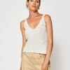 Line & Dot LARA ROSETTE DETAILED SLEEVELESS TOP- Tops | Resort