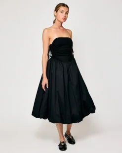 Line & Dot LIANNA MIX-MEDIA DRESS- Dresses | Resort