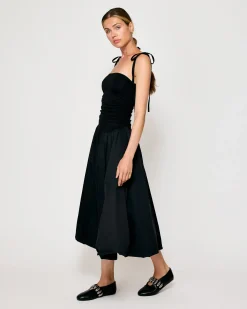 Line & Dot LIANNA MIX-MEDIA DRESS- Dresses | Resort