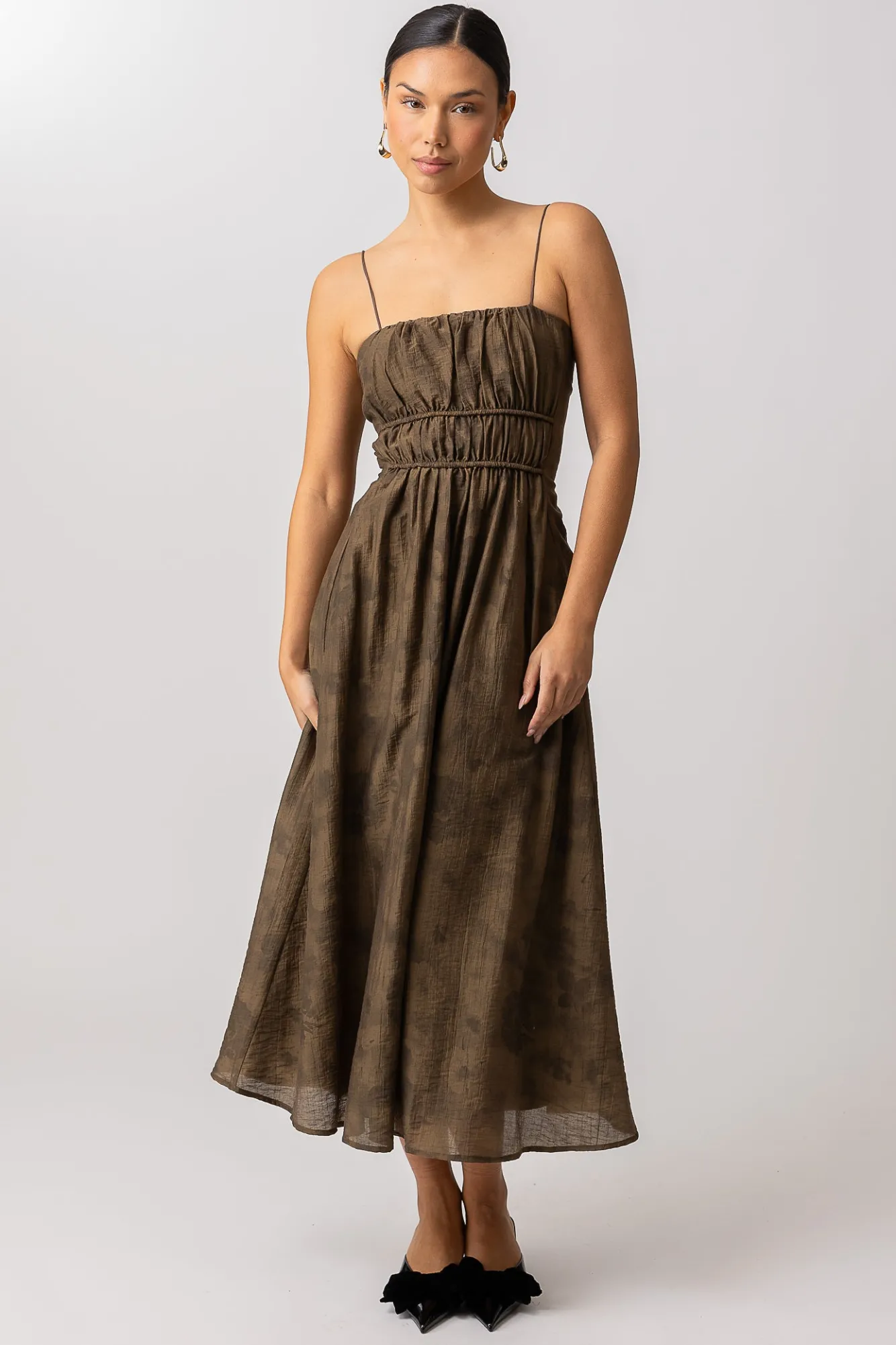 Line & Dot LINY MIDI DRESS- Dresses