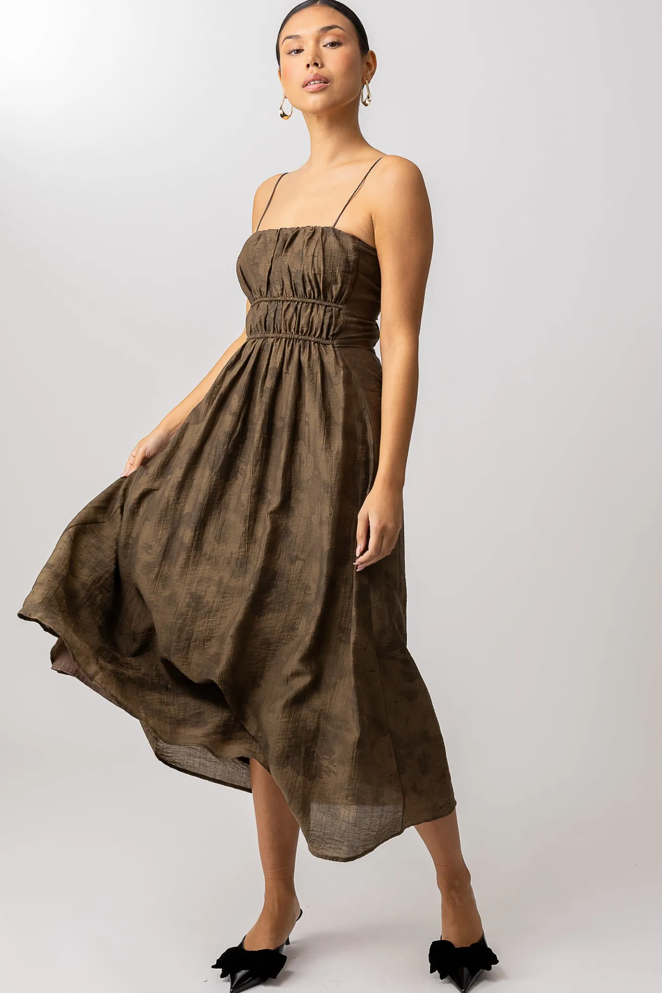 Line & Dot LINY MIDI DRESS- Dresses