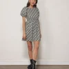 Line & Dot LISA PLAID OPEN BACK DRESS- Dresses