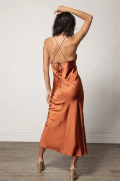 Line & Dot MAKENA MIDI DRESS- Dresses