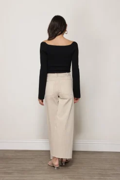 Line & Dot MELISSA SWEATER LONG SLEEVE- Tops