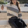 Line & Dot MONTANA FAIRE ISLE SWEATER- Knits
