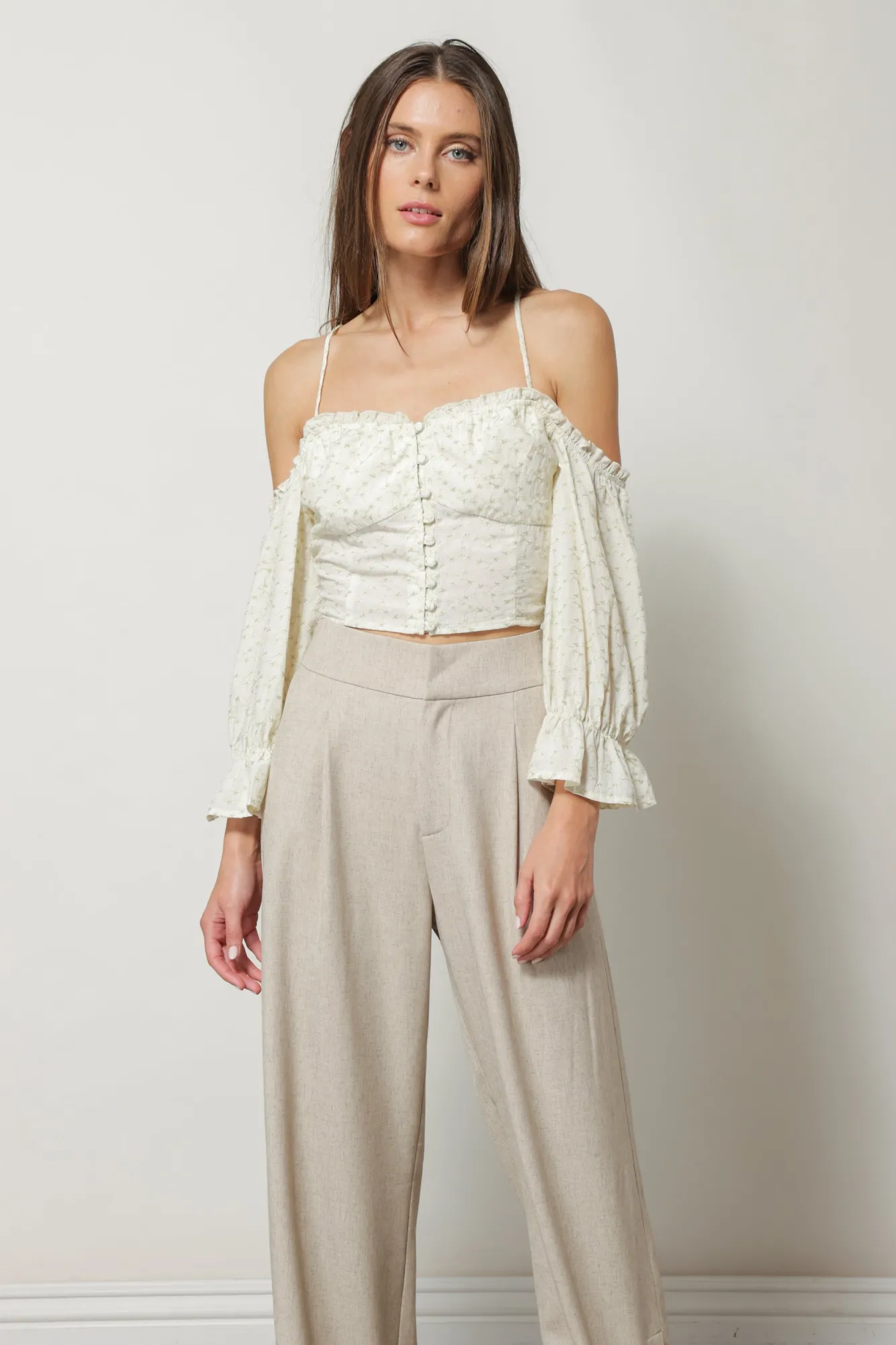 Line & Dot NIKKI OFF SHOULDER BLOUSE- Tops