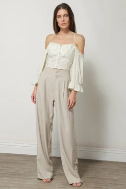 Line & Dot NIKKI OFF SHOULDER BLOUSE- Tops