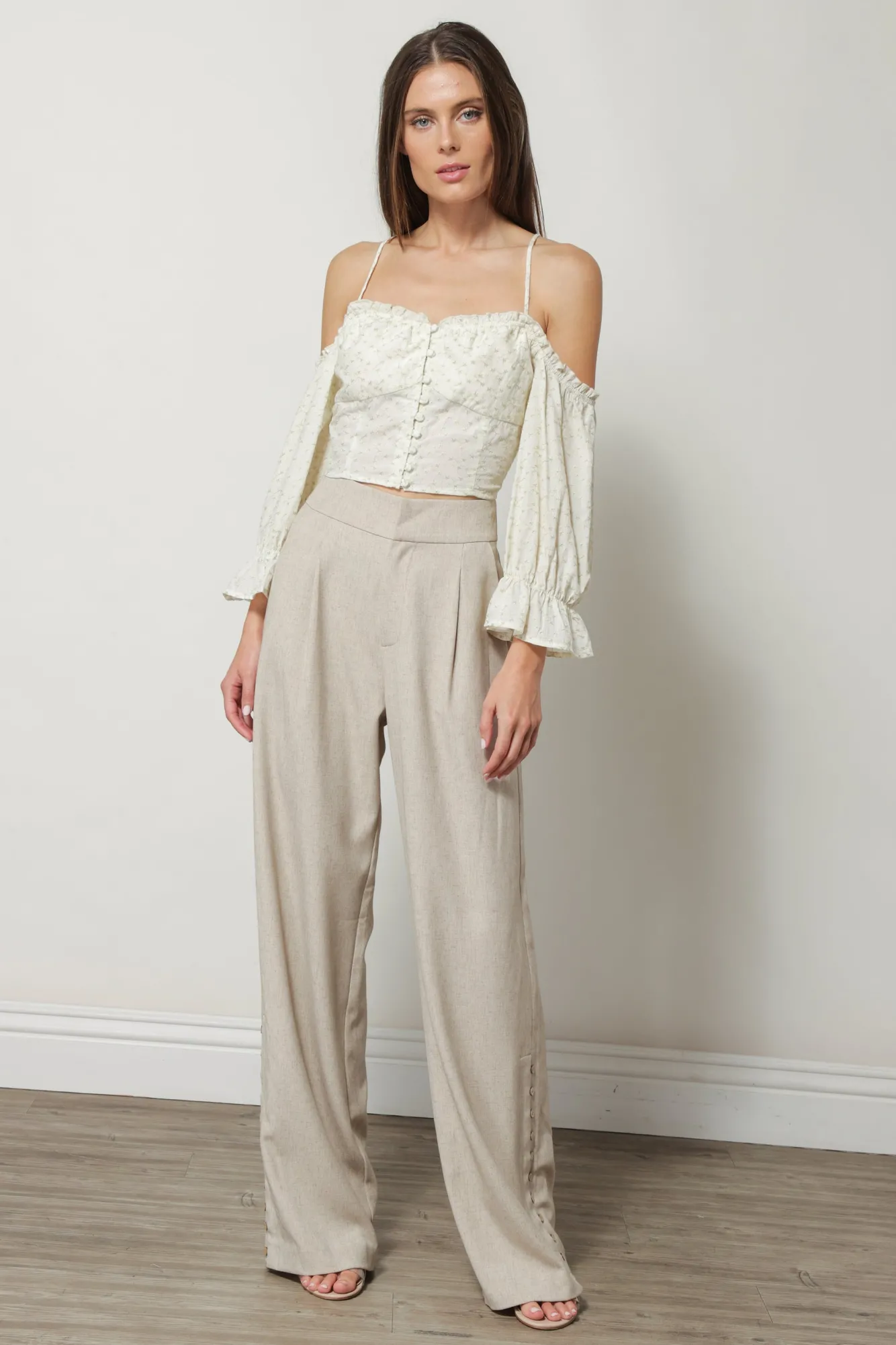 Line & Dot NIKKI OFF SHOULDER BLOUSE- Tops