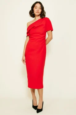 Line & Dot PHILLIPA MIDI DRESS- Dresses