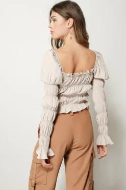 Line & Dot PIPPA SMOCKED TOP- Tops