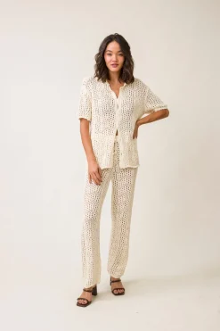 Line & Dot POPPIE CROCHET TOP- Tops