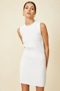 Line & Dot POPPY OPEN BACK SWEATER DRESS- Dresses