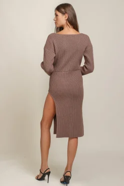 Line & Dot RENDEZVOUS SWEATER DRESS- Dresses