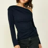 Line & Dot Riley Long Sleeve Top- Tops